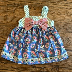 Brand: Matilda Jane; Size: Girls 6; Description: sleeveless floral print blouse